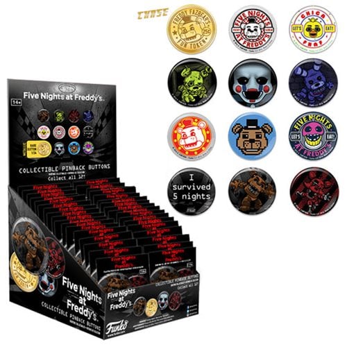 Five Nights at Freddy's Pop! Button Display Case