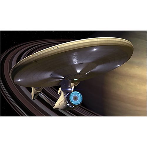 Star Trek Movie Enterprise NCC-1701 Over Saturn 3-D Print
