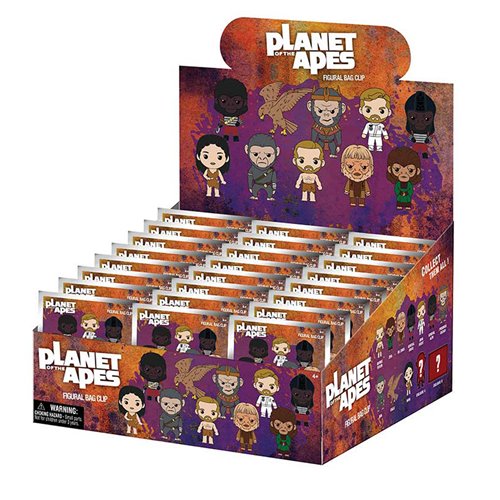 Planet of the Apes 3D Foam Bag Clip Display Case of 24