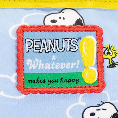 Peanuts Color Block Denim and Canvas Reversible / Convertible Crossbody Bag