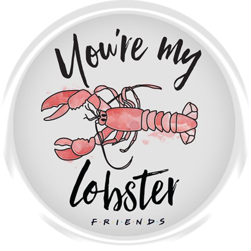 Friends You're My Lobster Mini Ceramic Plate