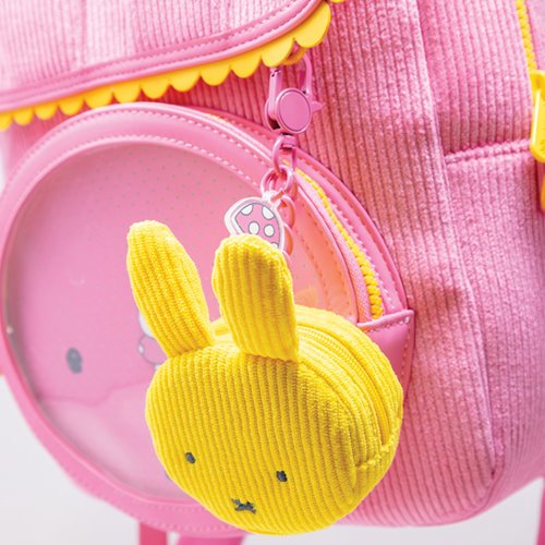 Miffy Corduroy Bagette Crossbody Bag with Bag Charm