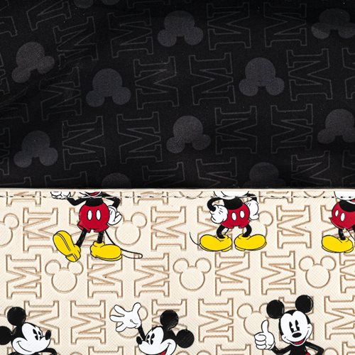 Disney Mickey Mouse Poses with Mickey Head Hardware Crossbody Purse