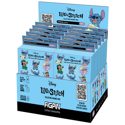 Lilo & Stitch Mystery Minis Series 3 Enamel Pin Display of 10