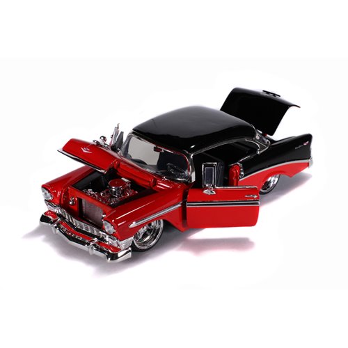 Bigtime Muscle 1956 Chevy Bel Air Red 1:24 Scale Die-Cast Metal Vehicle