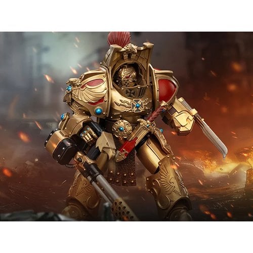 Joy Toy Warhammer The Horus Heresy Custodes Aquilon Infernus Firepike 1:18 Scale Action Figure
