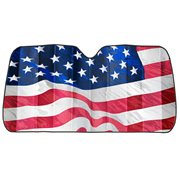 American Flag Foil Accordion Sunshade