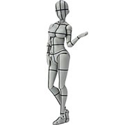 Female Body Chan Kentaro Yabuki Wire Frame Gray Color Version S.H.Figuarts Action Figure