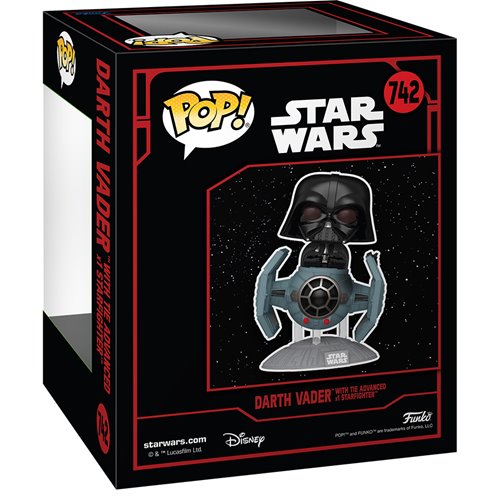 Star Wars Darkside Darth Vader with TIE Fighter Advanced Deluxe Funko Pop! Rides