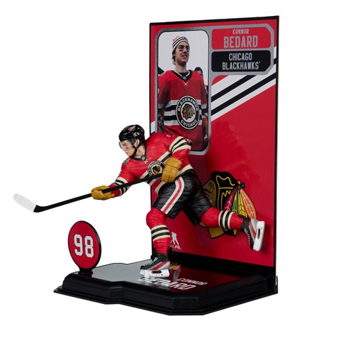NHL SportsPicks Chicago Blackhawks Connor Bedard Winter Classic Jersey 7-Inch Posed Figure