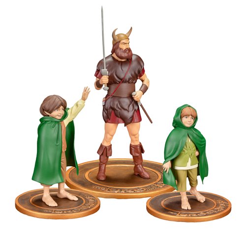 The Lord of the Rings Animated Film PVC Wave 2 Figures Set of 3