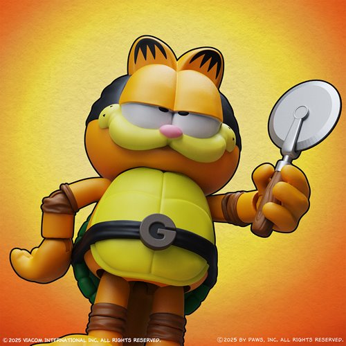 Garfield x Teenage Mutant Ninja Turtles Garfello and Sidekick Odie Action Figure 2-Pack