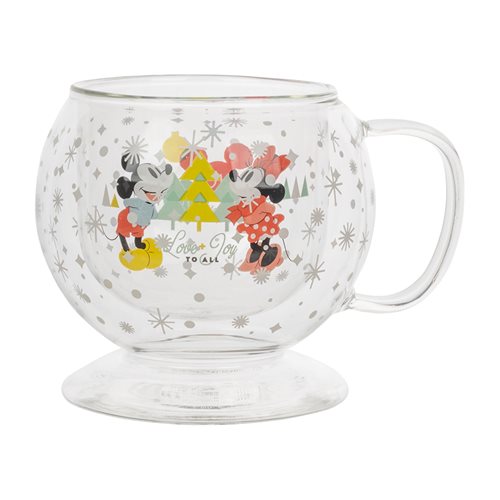 Mickey Mouse and Minnie Love and Joy Snow Globe Mug