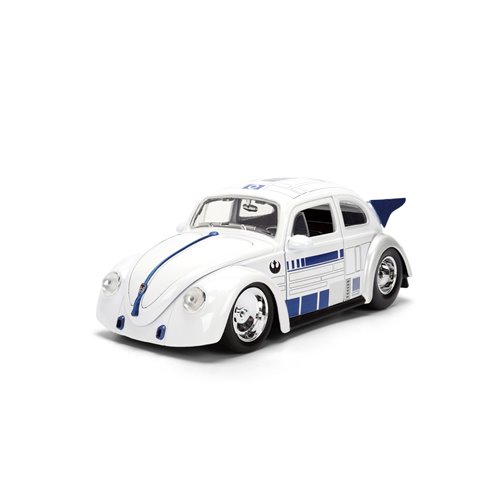 Hollywood Rides Star Wars 1959 Volkswagen Drag Beetle 1:24 Scale Die-Cast Metal Vehicle with R2-D2 F