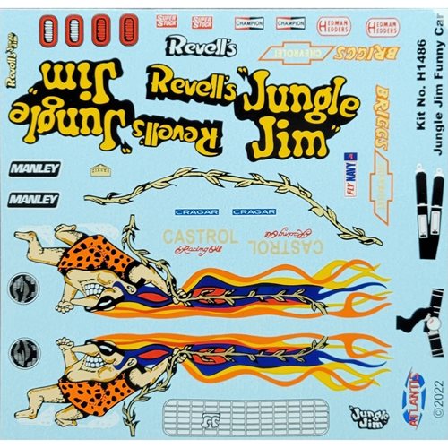 Jungle Jim The Fire Burnout King Funny Car 1:16 Scale Model Kit