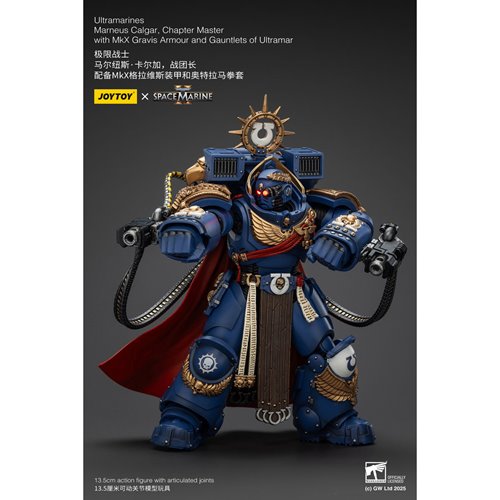 Joy Toy Warhammer Space Marine Ultramarines Marneus Calgar Chapter Master Version 2 1:18 Scale Actio
