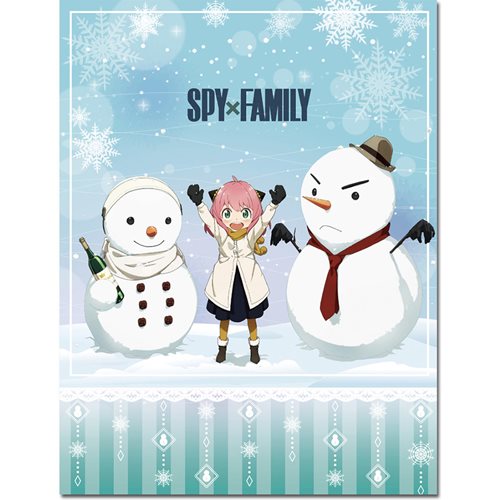 Spy x Family Anya and Snowmen Throw Blanket