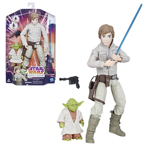 Star Wars Forces of Destiny Luke Skywalker and Yoda Adventure Doll 2-Pack