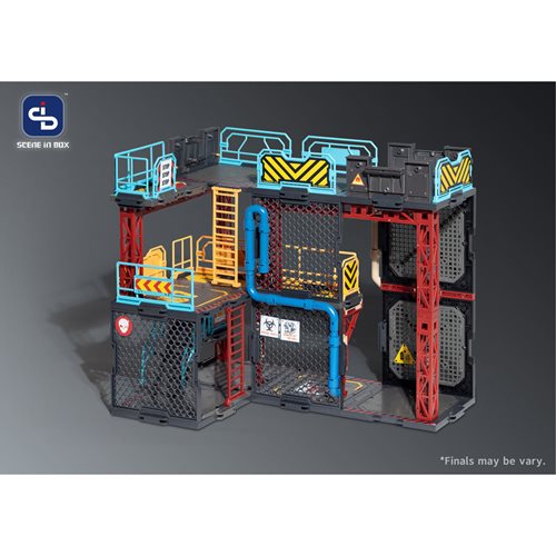 Scene in Box Industrial Depot 1:18 Scale Building Diorama