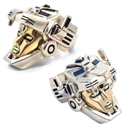Voltron Head Sterling Silver Ring