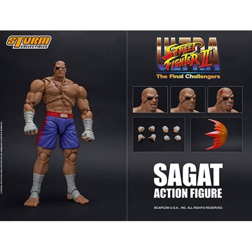 SAGAT 1/12 IN STOCK, READY TO SHIP STORM COLLECTIBLES STREET FIGHTER 