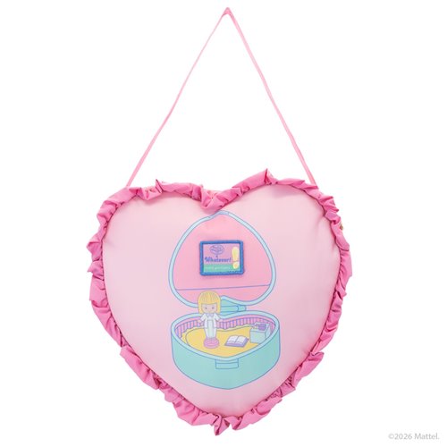 Polly Pocket Oversized Heart Shaped Padded Nylon Tote Bag