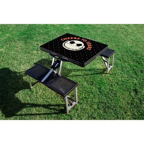 The Nightmare Before Christmas Jack Black Portable Folding Table with Seats
