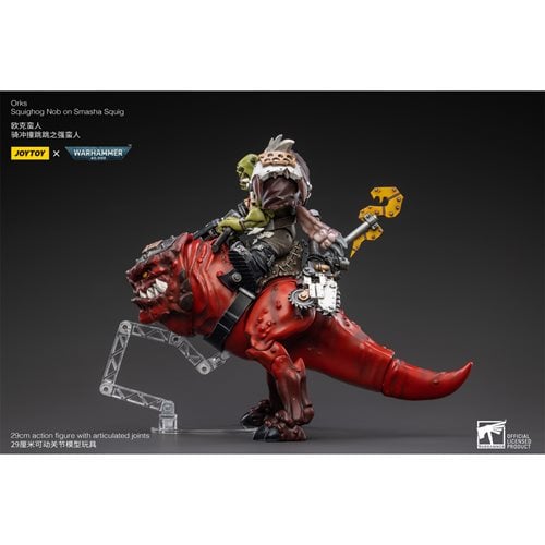 Joy Toy Warhammer 40,000 Orks Squighog Nob and Smasha Squig 1:18 Scale Action Figure Set