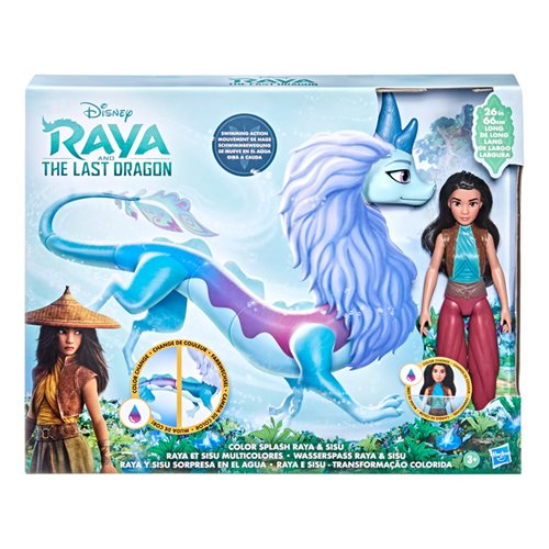 Raya and The Last Dragon Color Splash Raya and Sisu Dolls