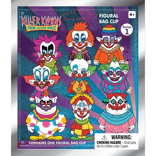 Killer Klowns From Outer Space 3D Foam Bag Clip Random 6-Pack