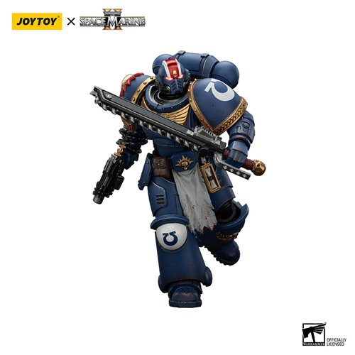 Joy Toy Warhammer Space Marine II Ultramarines Lieutenant Titus Collectors Edition 1:18 Scale Action