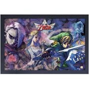 The Legend of Zelda: Skyward Sword Link, Zelda, Ghirahim, and Fi Framed Art Print