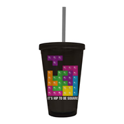 Tetris Hip to Be Square 16 oz. Travel Cup