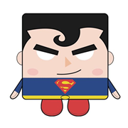 Superman Medium Kawaii Cube Plush