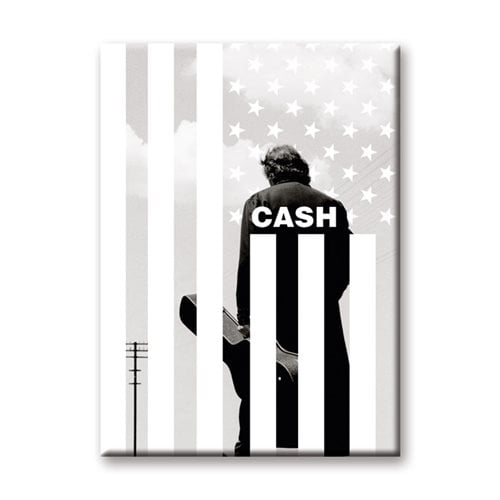 Johnny Cash Flag Flat Magnet