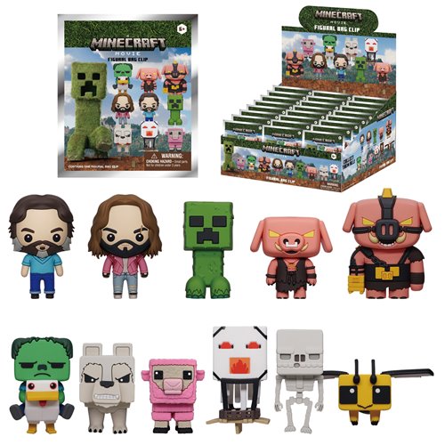 A Minecraft Movie 3D Foam Bag Clip Random 6-Pack