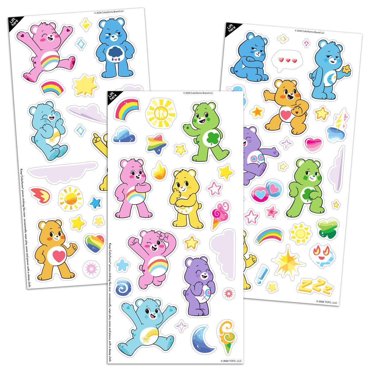Colorforms Care Bears Travel Set - Wit & Whimsy Toys