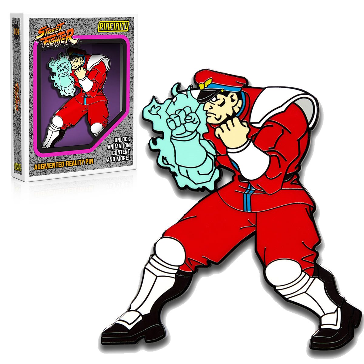 Street Fighter, Ryu, Augmented Reality Enamel Pin — Otaku Shop NJ