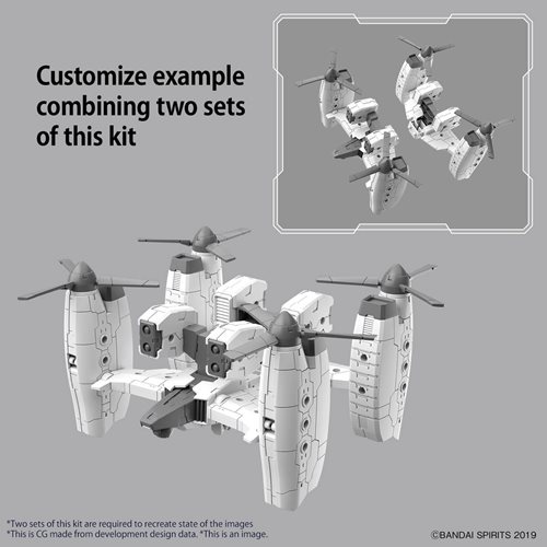 30 Minute Missions Extended Armament Vehicle Tilt Rotor Version 1:144 Scale Model Kit