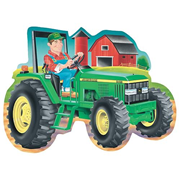 John Deere Tractor 34-Piece Shaped Floor Puzzle