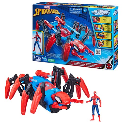 Spider-Man Crawl 'N Blast Spider Car with Action Figure