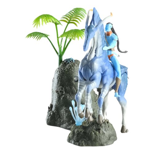 Disney Avatar 1 World of Pandora Medium Deluxe Dire Horse and Tsu Tey Action Figure
