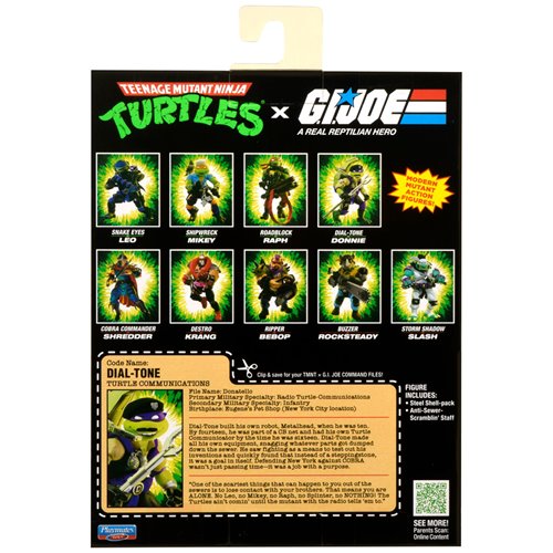 TMNT x G.I. Joe Donnie Dial-tone Action Figure