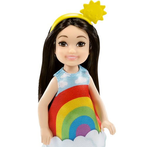 Barbie Club Chelsea Dress-Up Doll in Rainbow Costume