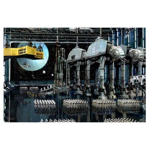 Star Wars Imperial Staging by Cliff Cramp Canvas Giclee Art Print