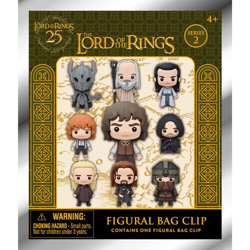 The Lord of the Rings Series 2 3D Foam Bag Clip Display Case of 24