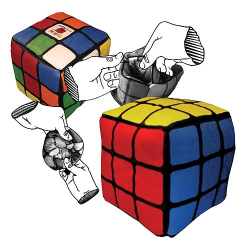Rubik's Cube Reversible Plush