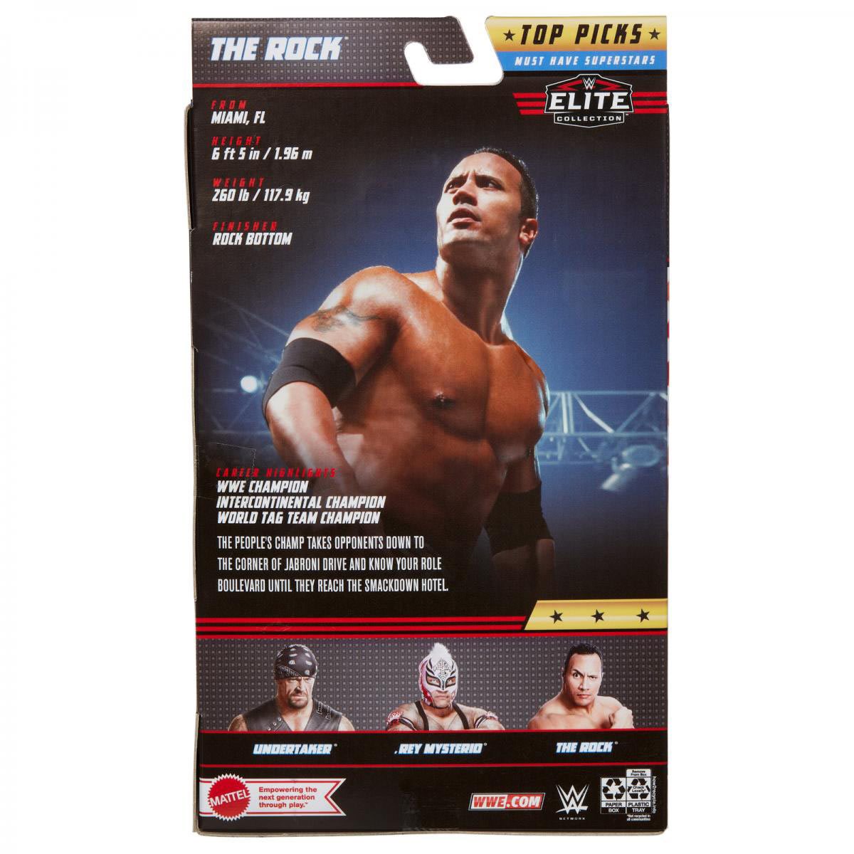 WWE Top Picks 2022 Wave 2 The Rock Elite Action Figure