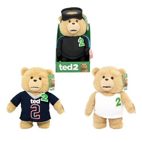 Ted 2 Ted 11-Inch Talking Plush Teddy Bear In Outfits Set