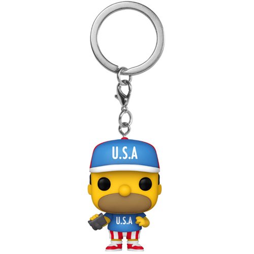 Simpsons USA Homer Funko Pocket Pop! Key Chain